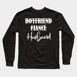 Husband Wife Wedding Aniversary Couple Matching Long Sleeve T-Shirt